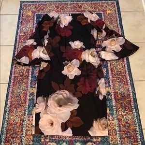 Calvin Klein Trumpet Sleeve Dress